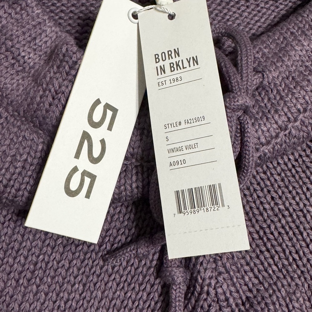 525 America Vintage Violet Sweater Knit Lounge Shorts | Drawstring | Size S - Picture 7 of 8